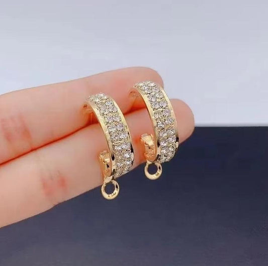 Moissanite Hoop Earrings - VogueLine