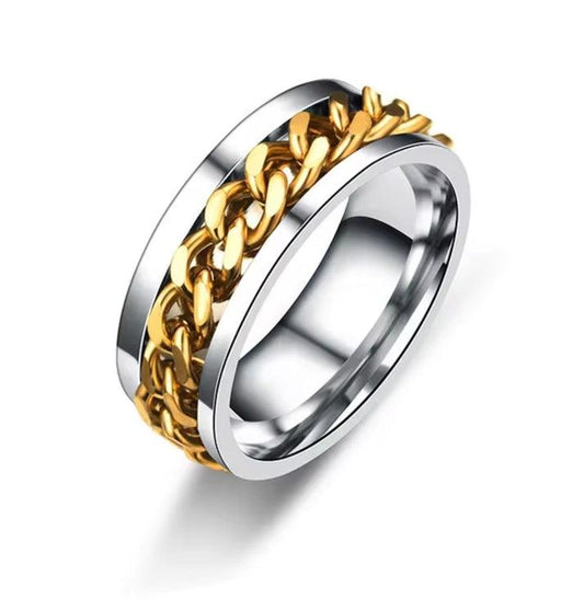 Rotatable Titanium Steel Chain Ring - VogueLine