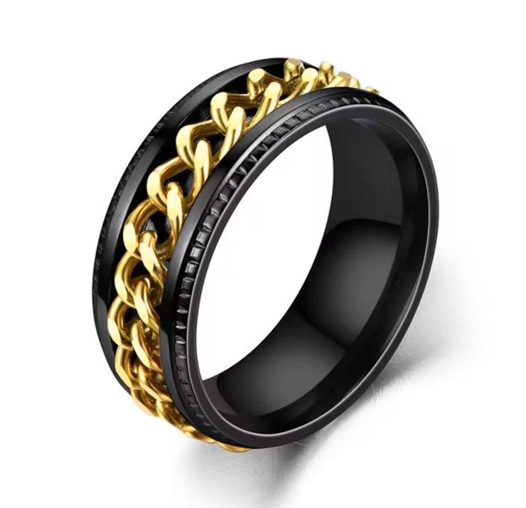 Rotatable Titanium Steel Chain Ring - VogueLine