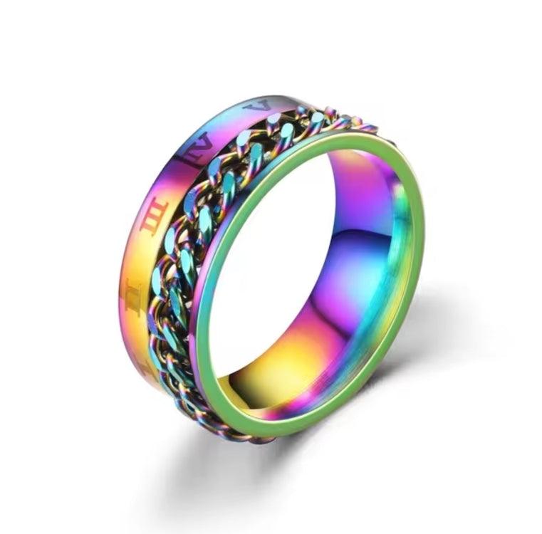 Rotatable Titanium Steel Chain Ring - VogueLine