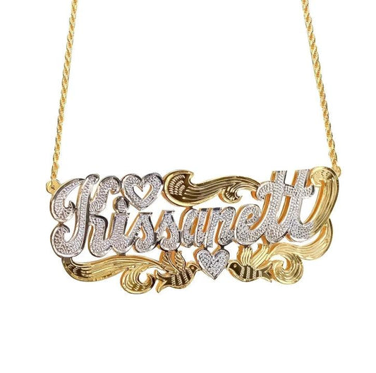 Custom 3D Nameplate Necklace - VogueLine