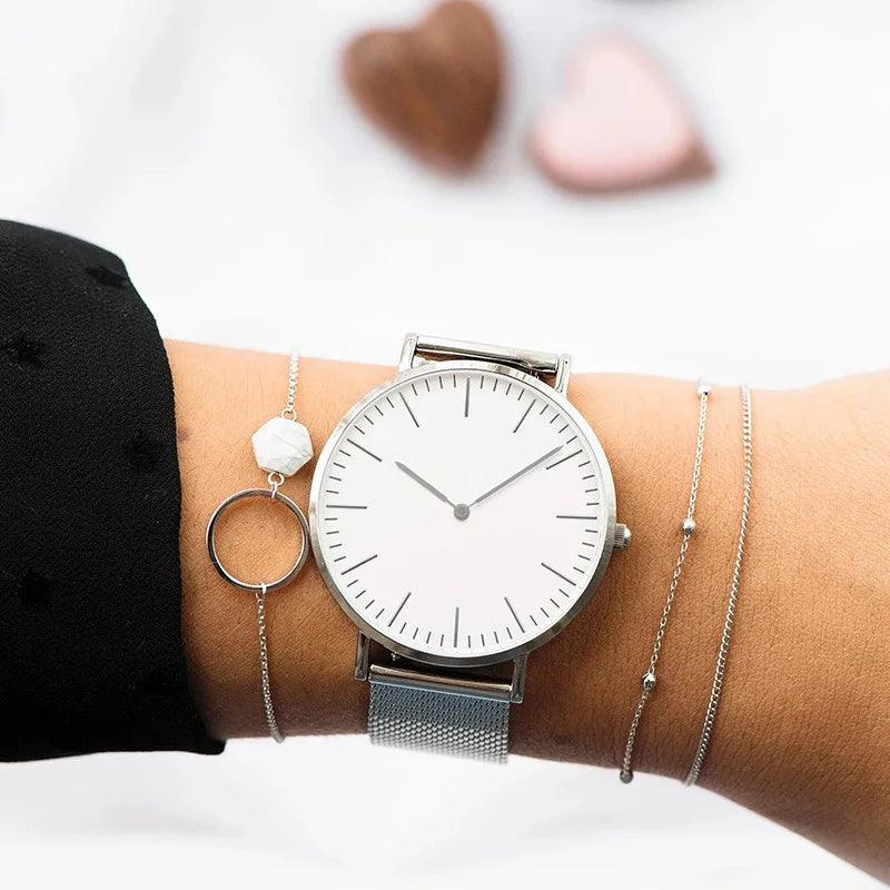 Luxury Rose Gold Bracelet Watch - VogueLine