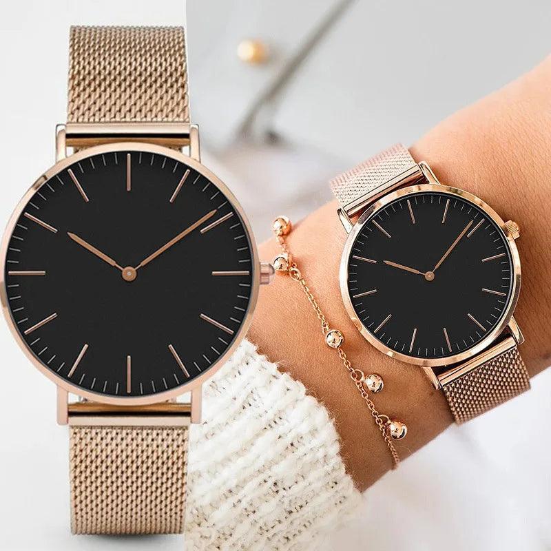 Luxury Rose Gold Bracelet Watch - VogueLine